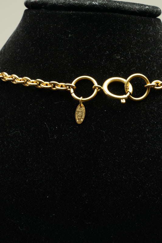 Chanel Gold plated Cross Necklace