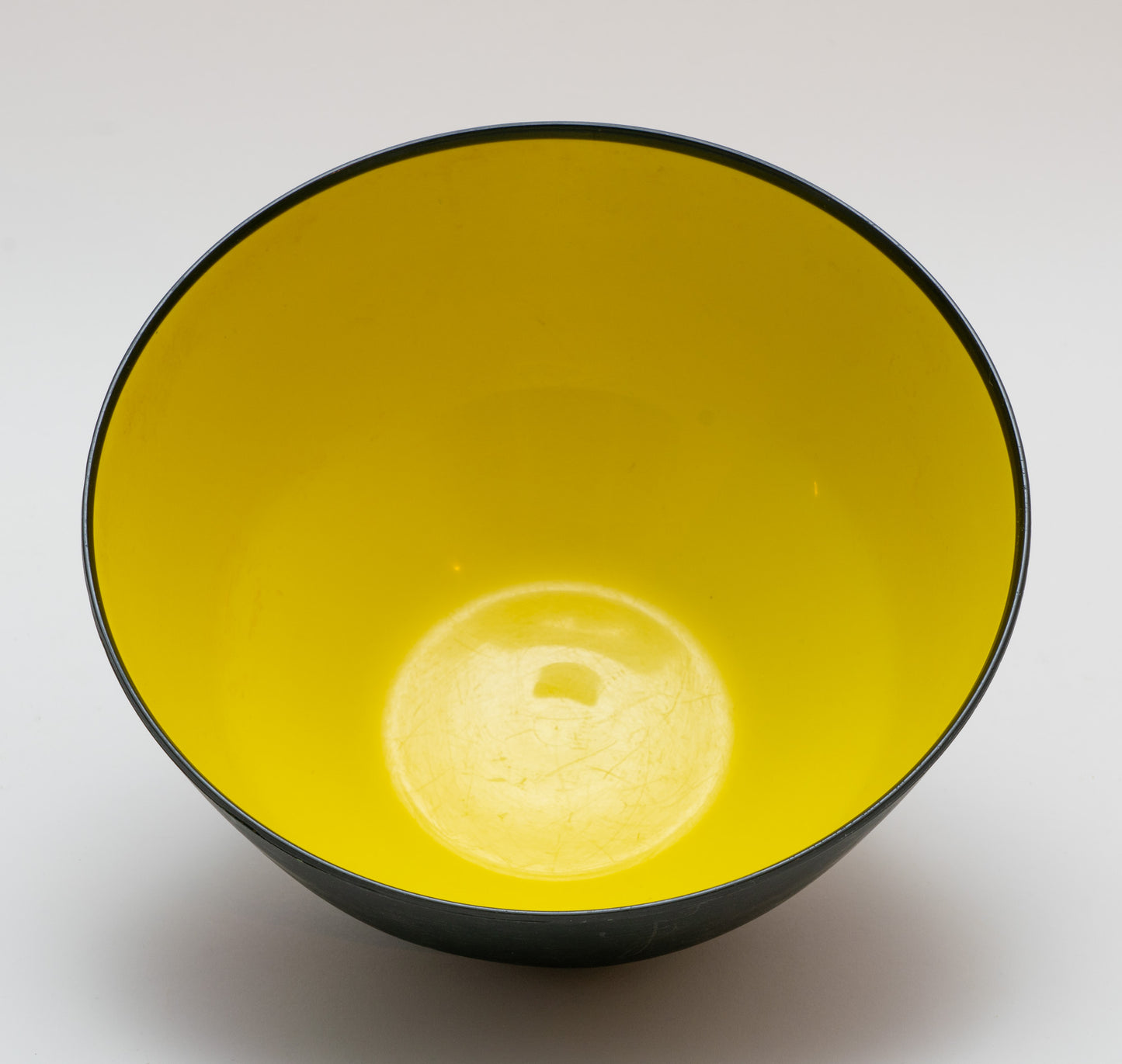 Black and Yellow Bowl made in Sweden Huskvarna