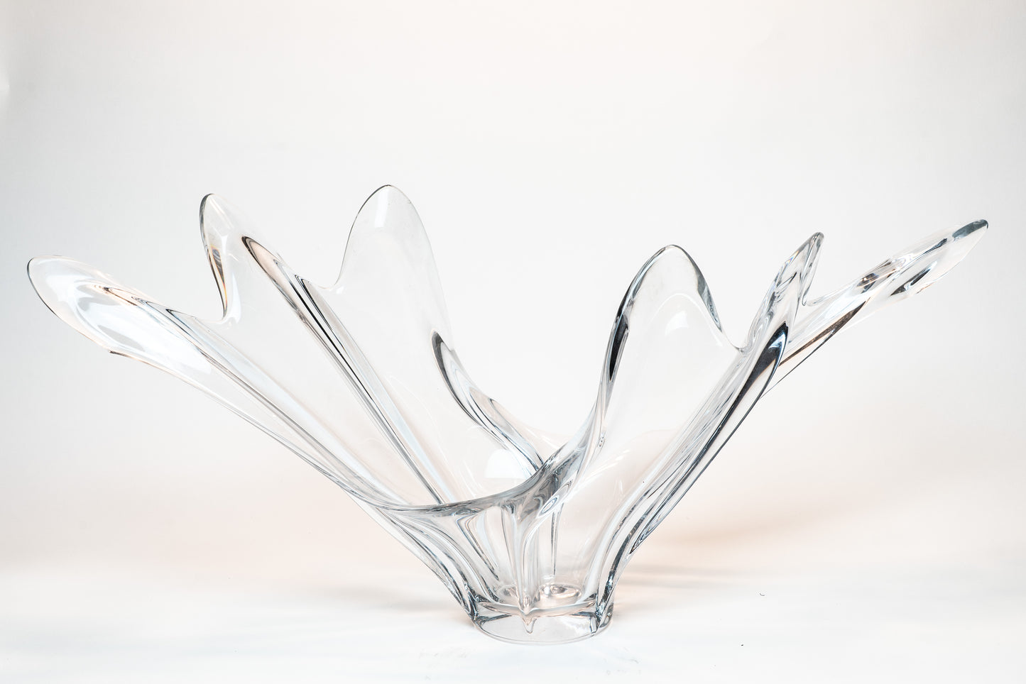 Cofrac Art Verrier French Crystal Freeform Bowl