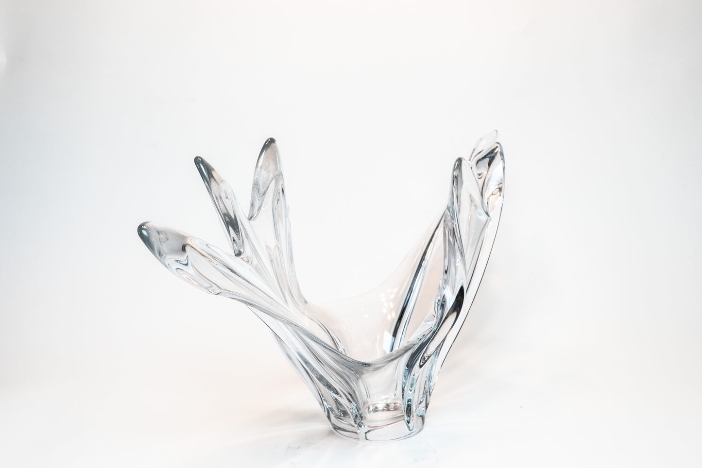 Cofrac Art Verrier French Crystal Freeform Bowl