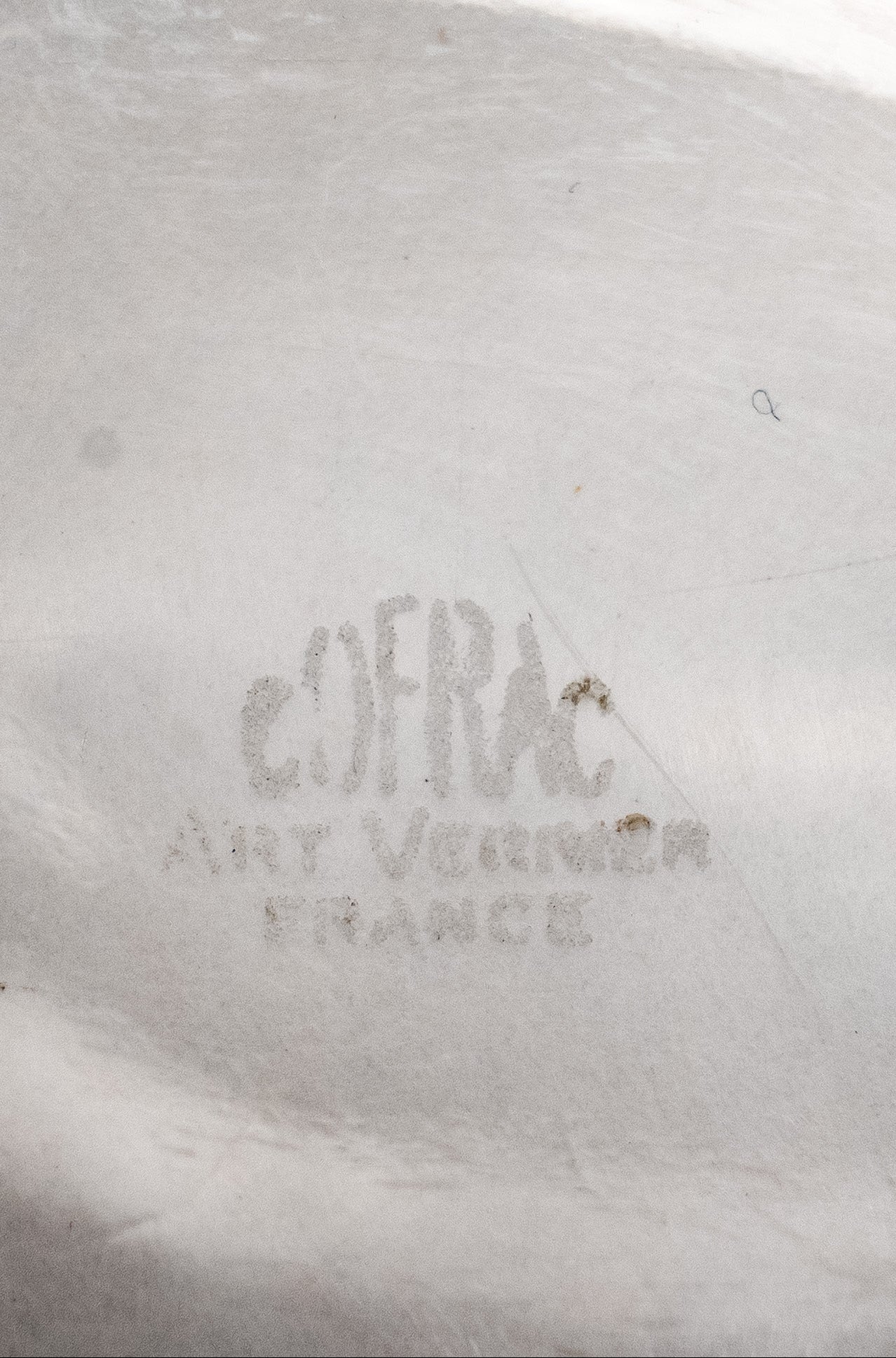 Cofrac Art Verrier French Crystal Freeform Bowl