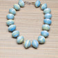 Blue Thick Beaded Necklace