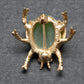 Gold Jade Ladybug Pin