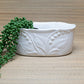 White Ceramic Planter from Portugal