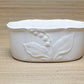 White Ceramic Planter from Portugal