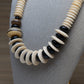 Flat Wooden Beaded Necklace
