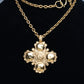 Chanel Gold plated Cross Necklace