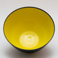 Black and Yellow Bowl made in Sweden Huskvarna