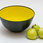 Black and Yellow Bowl made in Sweden Huskvarna