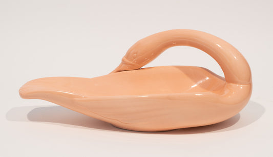 Coral Swan Catch-All Dish