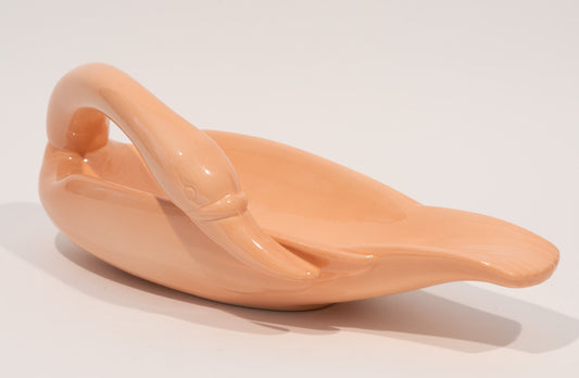 Coral Swan Catch-All Dish
